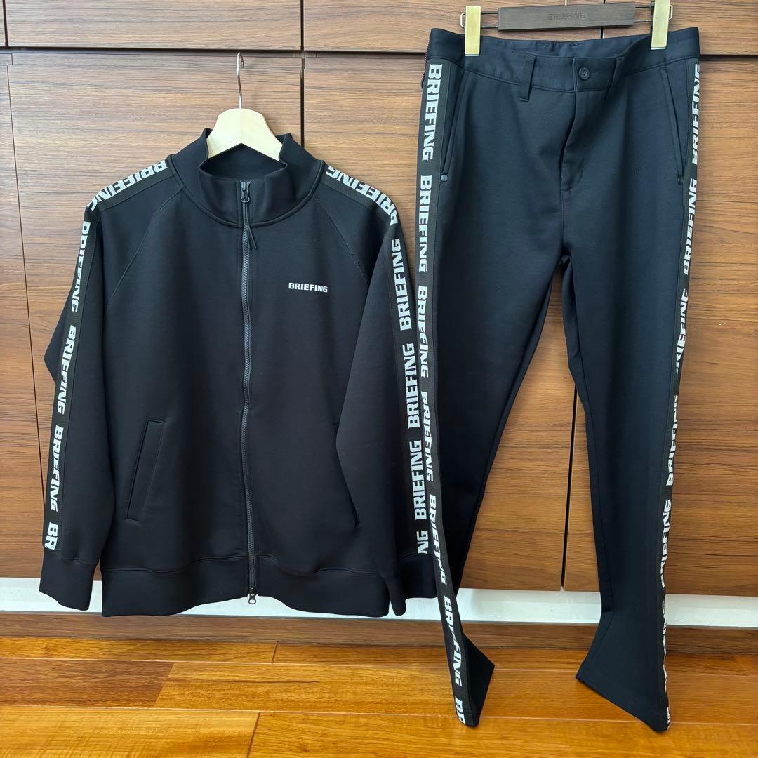 BRIEFING GOLF サイドロゴセットアップ　ブラック　メンズM
