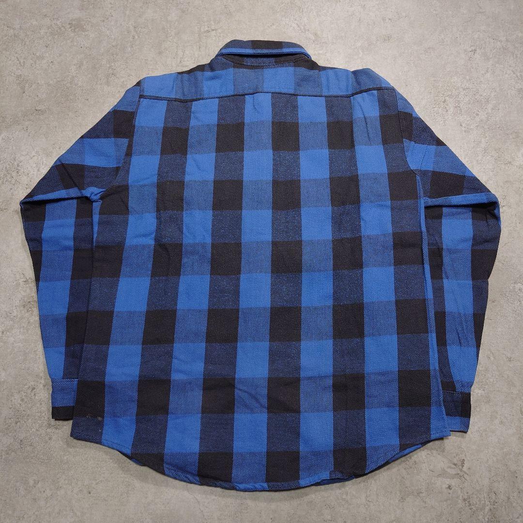 90s FIVE BROTHER チェックネルシャツ USA製 L 好配色