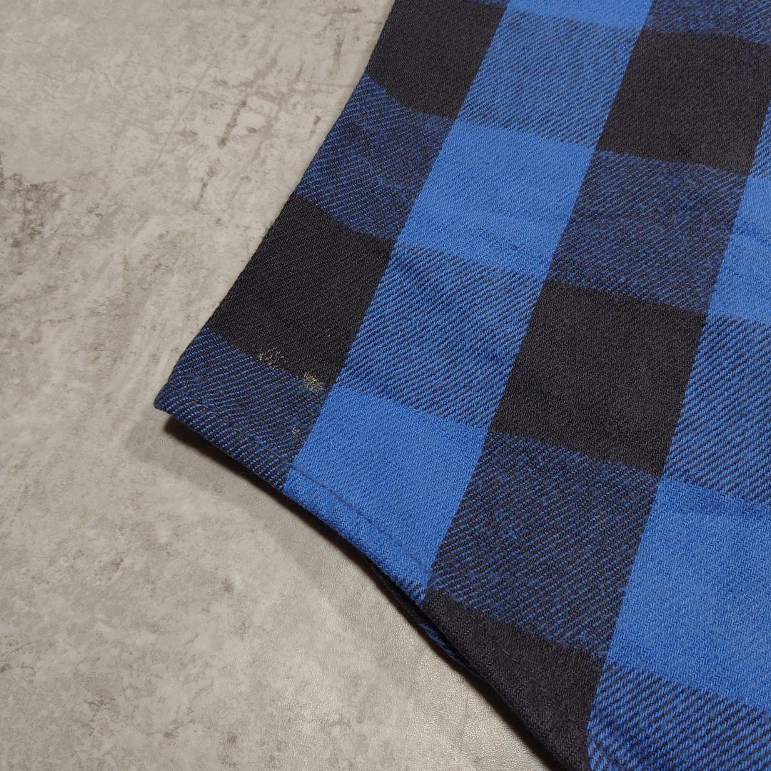 90s FIVE BROTHER チェックネルシャツ USA製 L 好配色