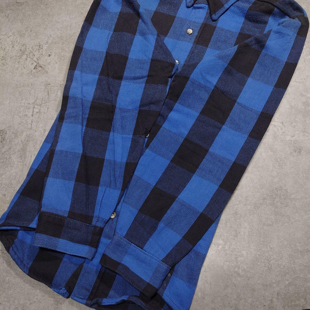 90s FIVE BROTHER チェックネルシャツ USA製 L 好配色