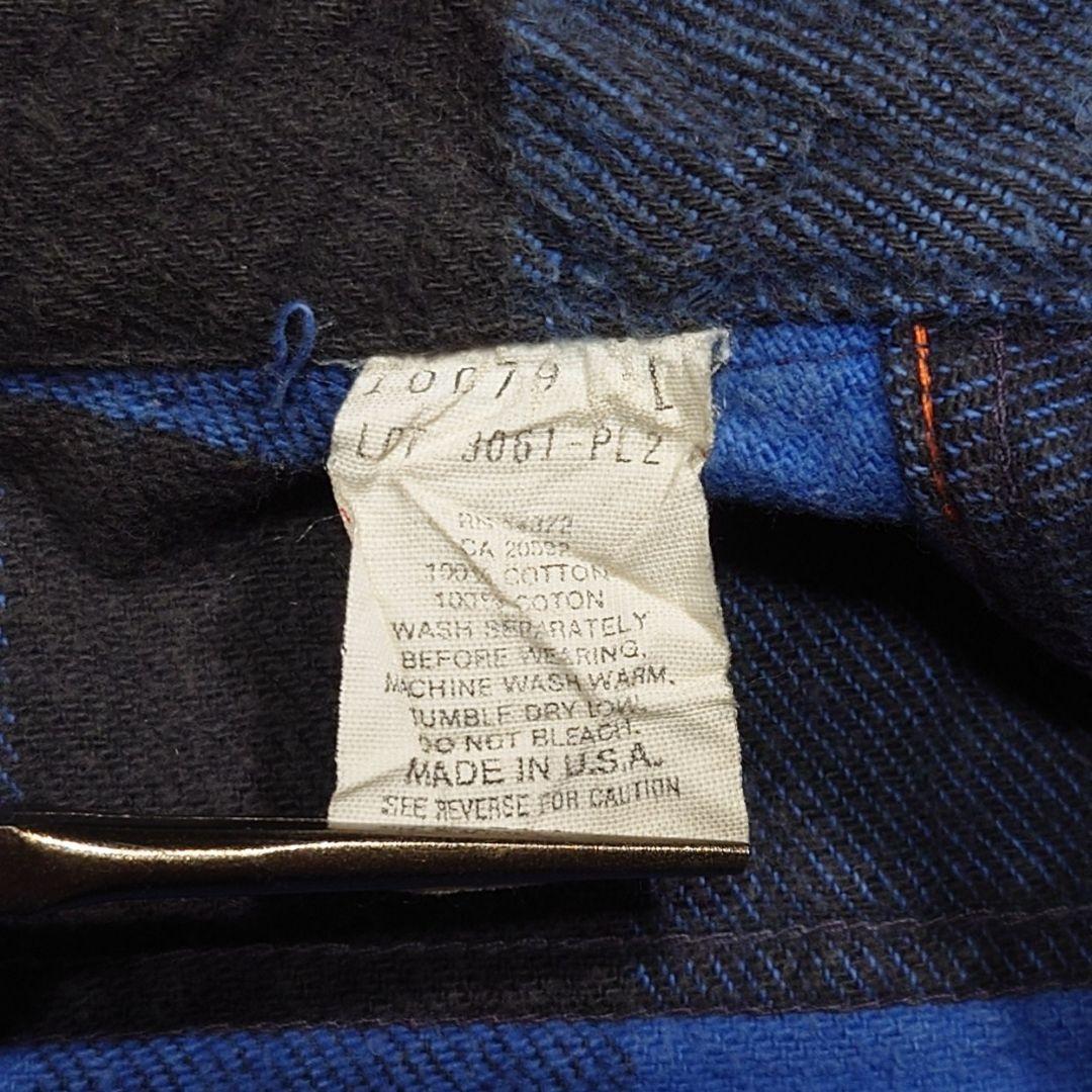 90s FIVE BROTHER チェックネルシャツ USA製 L 好配色