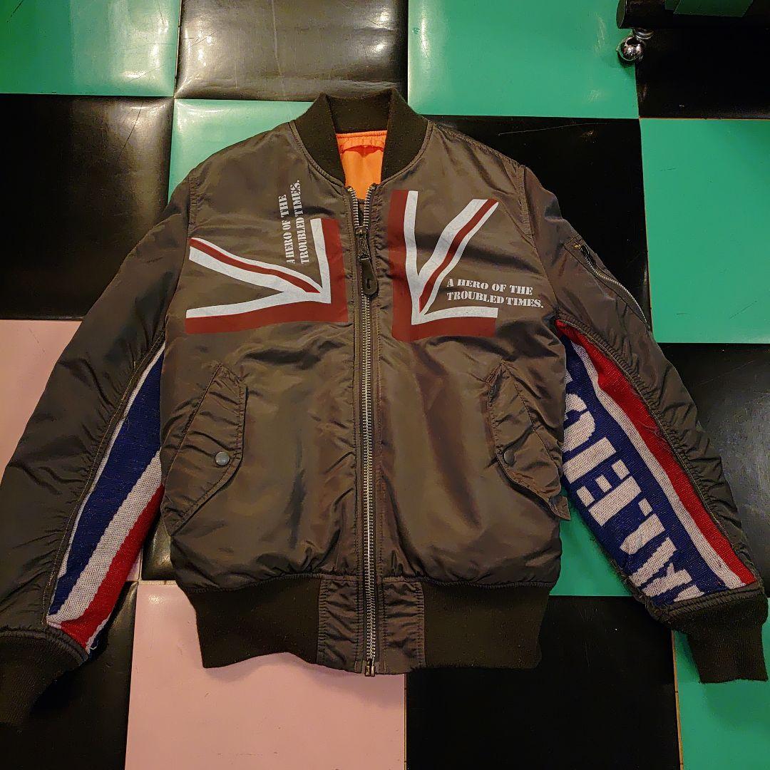 RALEIGH リメイクMA-1 ラリー カーキ トリコロール