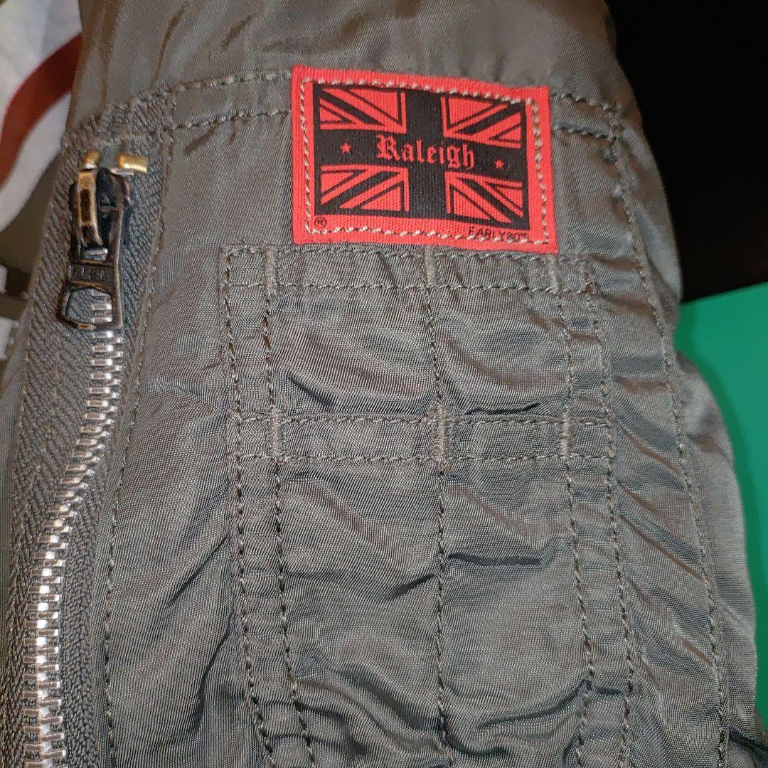 RALEIGH リメイクMA-1 ラリー カーキ トリコロール