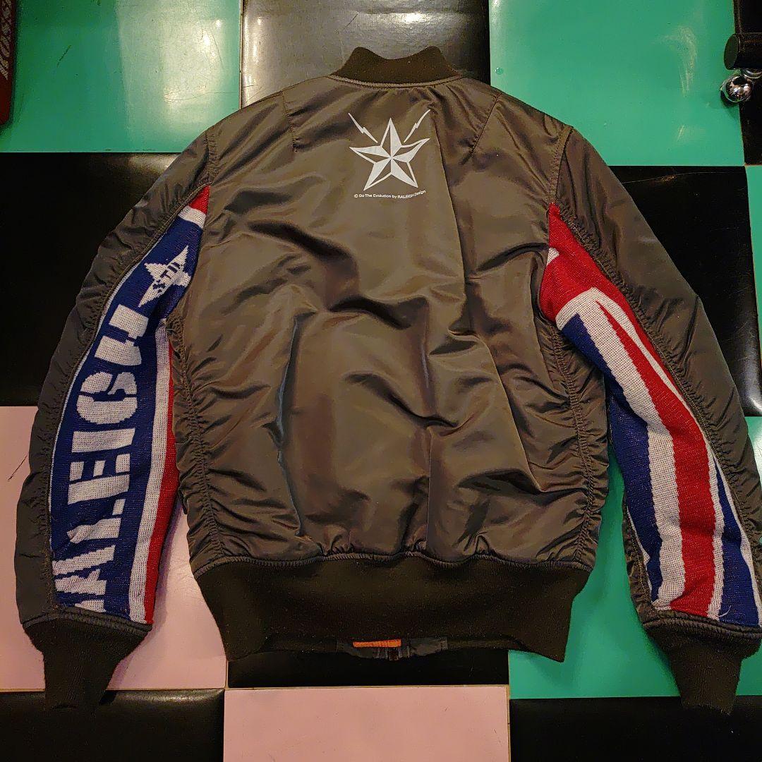 RALEIGH リメイクMA-1 ラリー カーキ トリコロール