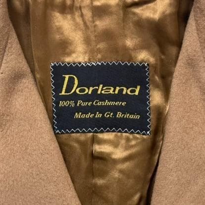 【高級】カシミヤ カシミア 100%☆ダブル ロング チェスターコート キャメル