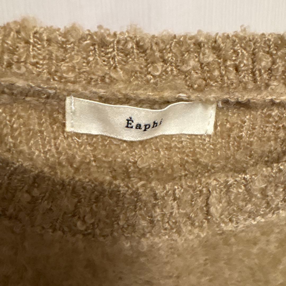 トップス eaphi FLUFFY WAVE KNIT