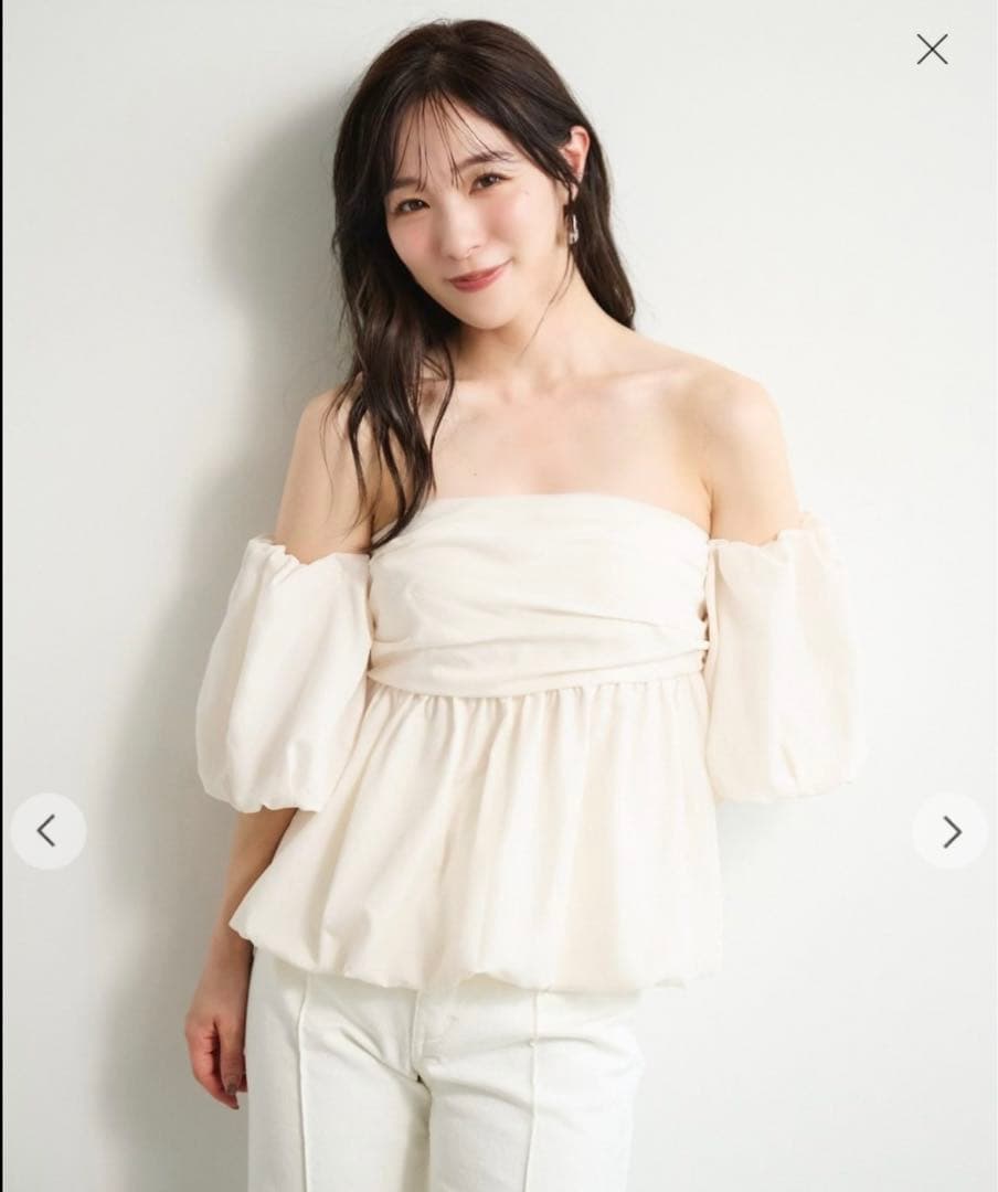 お*引様 エメイン Aimeine 2wayバルーンベアブラウス