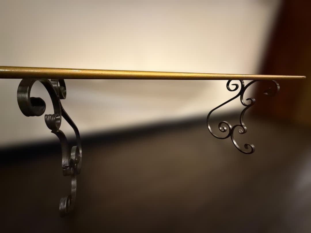 アイアン プランターラック ゴールド ベンチ型　フラワースタンド アンティーク調