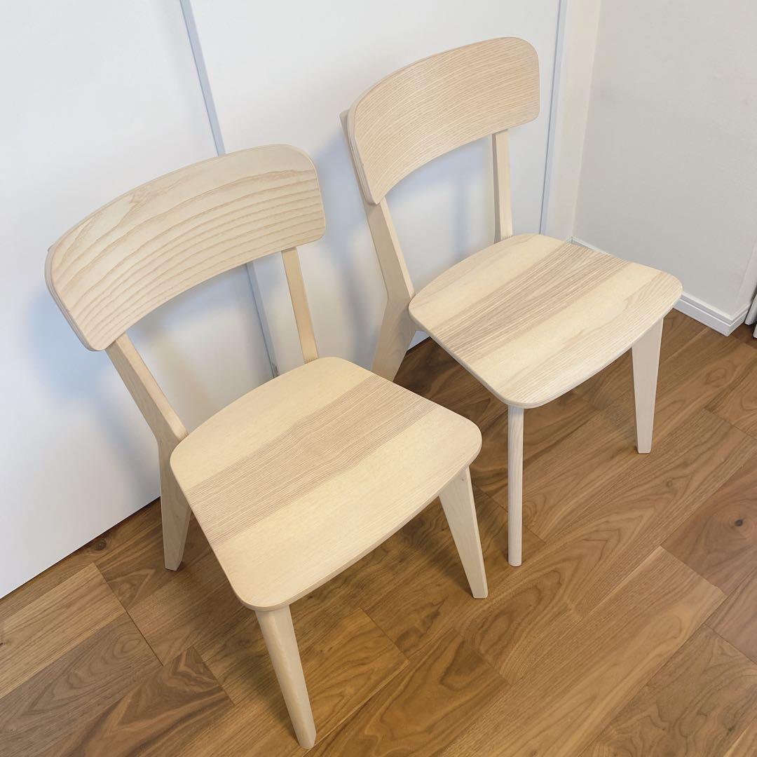 【美品】IKEA LISABO イケア リーサボー ダイニングチェア 2脚