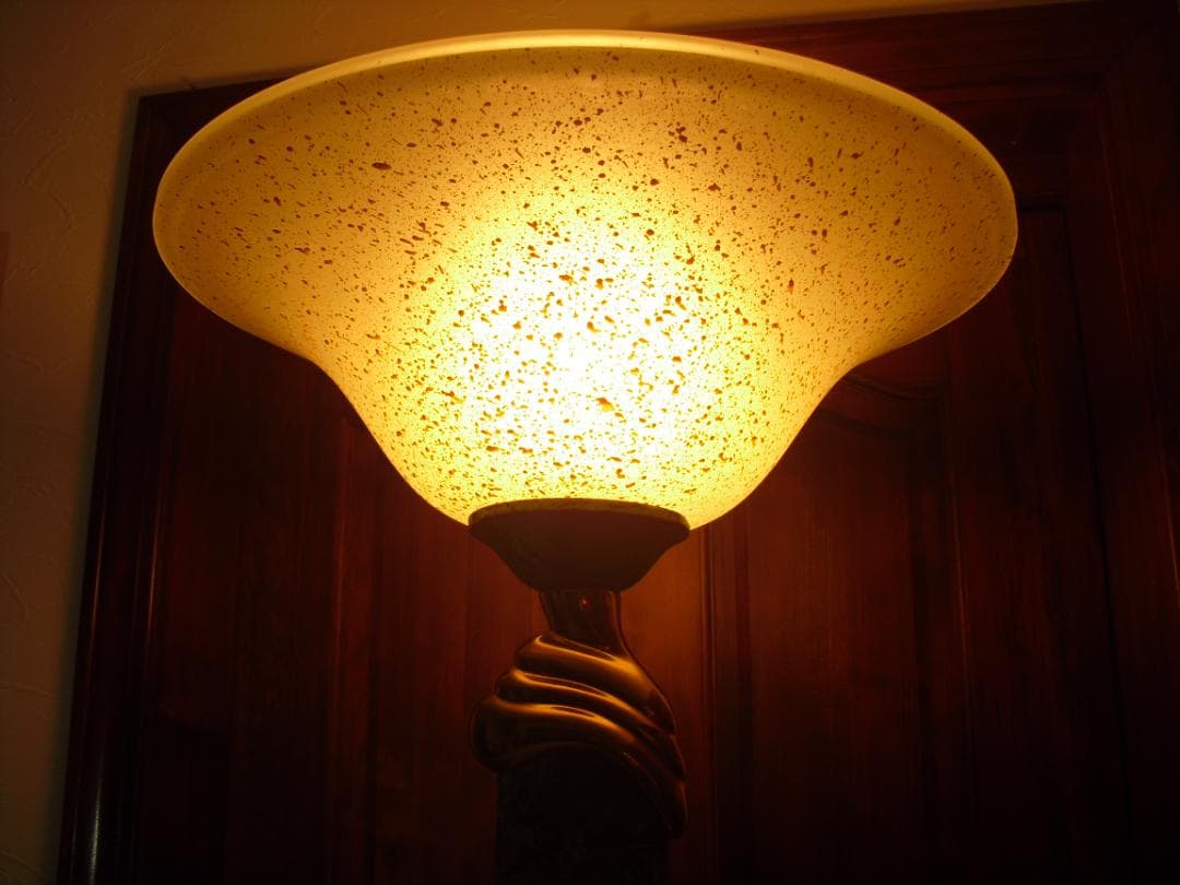 VRELCO／イタリア☆豪華フロアスタンドライト☆調光スイッチ 青銅風純金メッキ