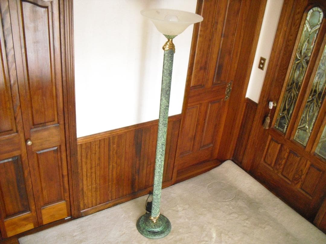 VRELCO／イタリア☆豪華フロアスタンドライト☆調光スイッチ 青銅風純金メッキ