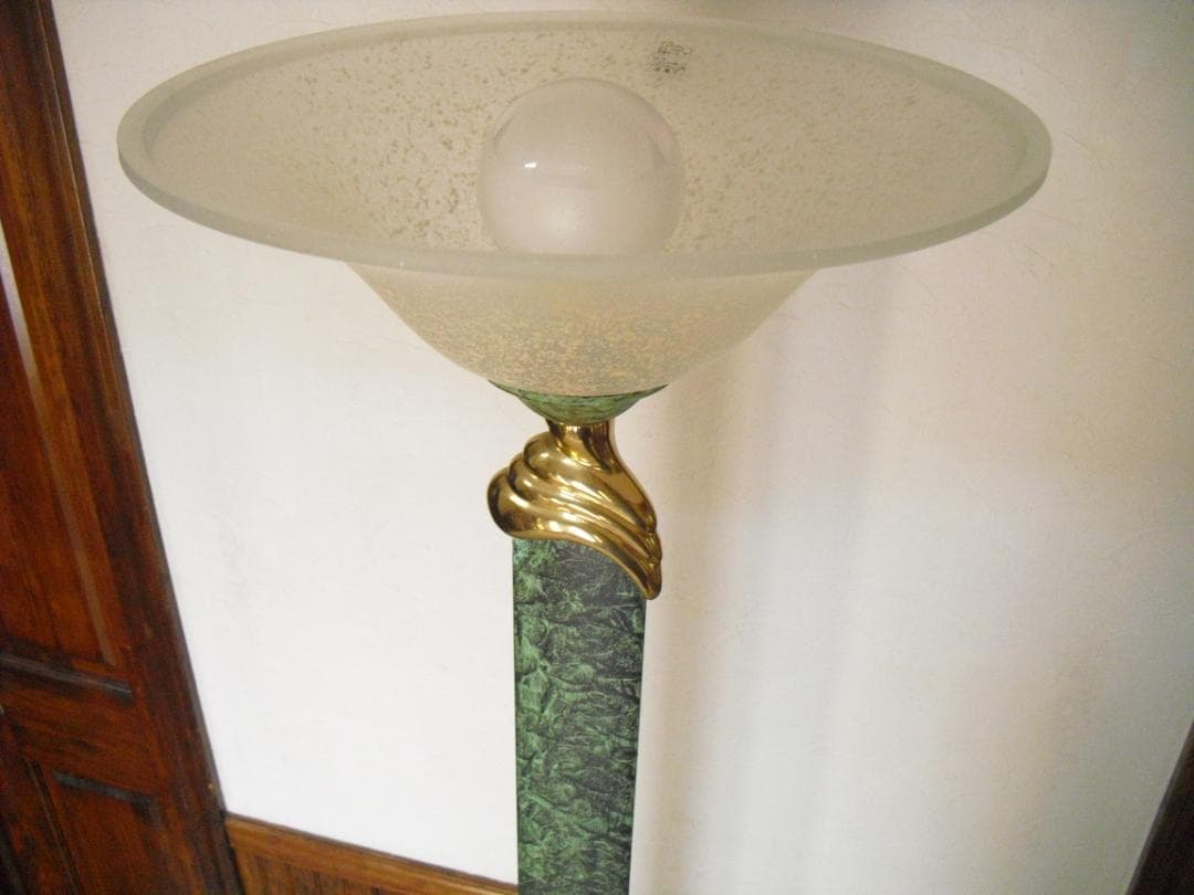 VRELCO／イタリア☆豪華フロアスタンドライト☆調光スイッチ 青銅風純金メッキ