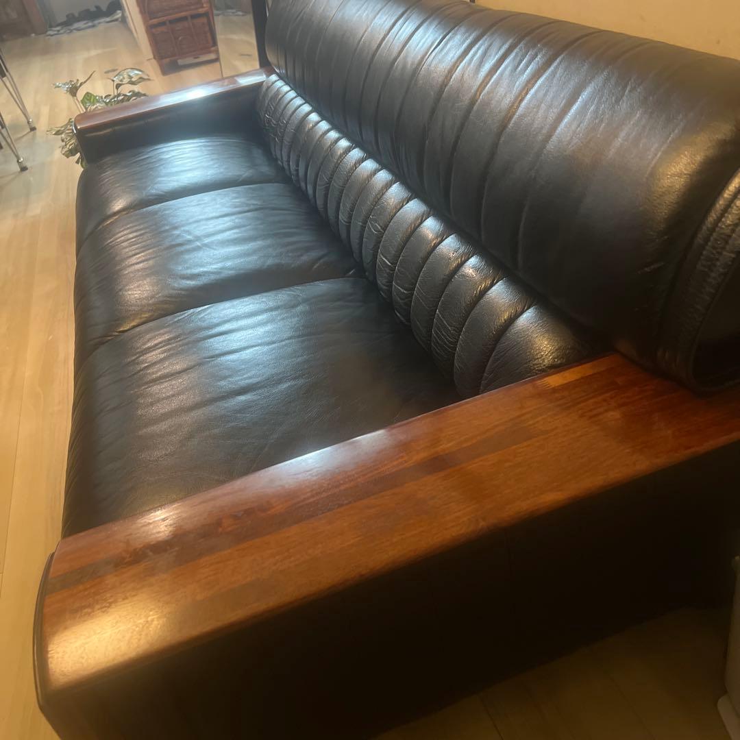 セール‼️ KARIMOKU 最高級ビベンテ　ヴィンテージ　3人掛けソファ