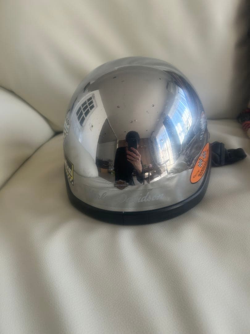 激レア　デイトナ　シルバーデザイン　半ヘルメット　Harley-Davidson
