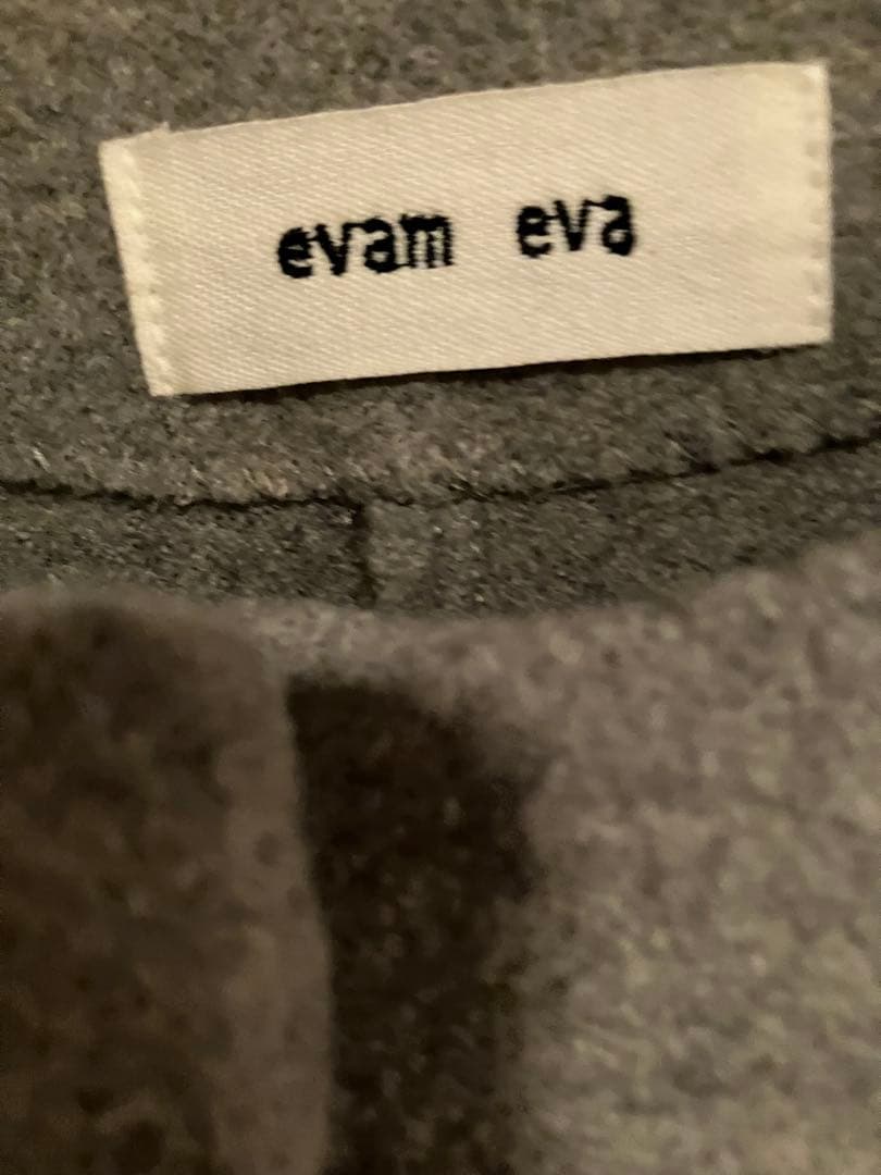 evam eva グレー ノーカラージャケット
