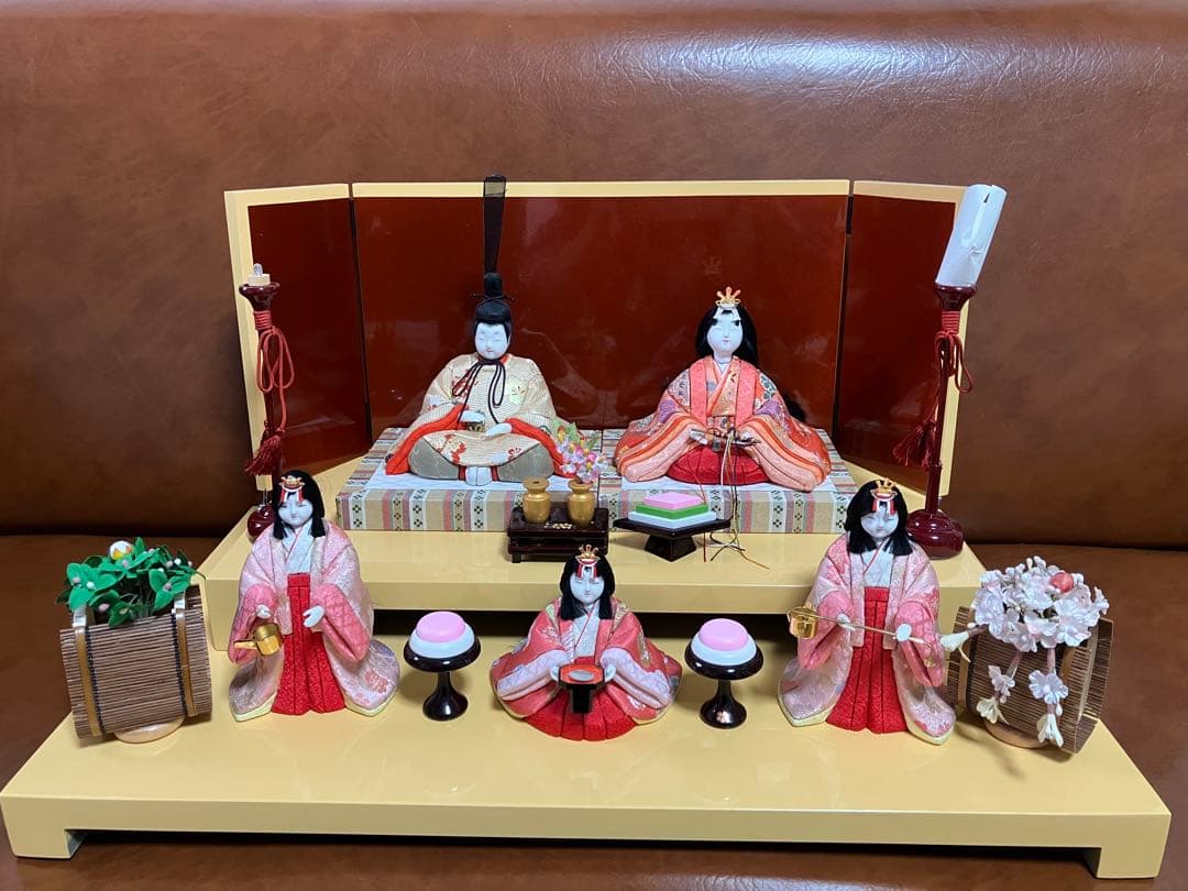 雛人形セット 東京　久月　真多呂作　二段　ひな祭り　石膏