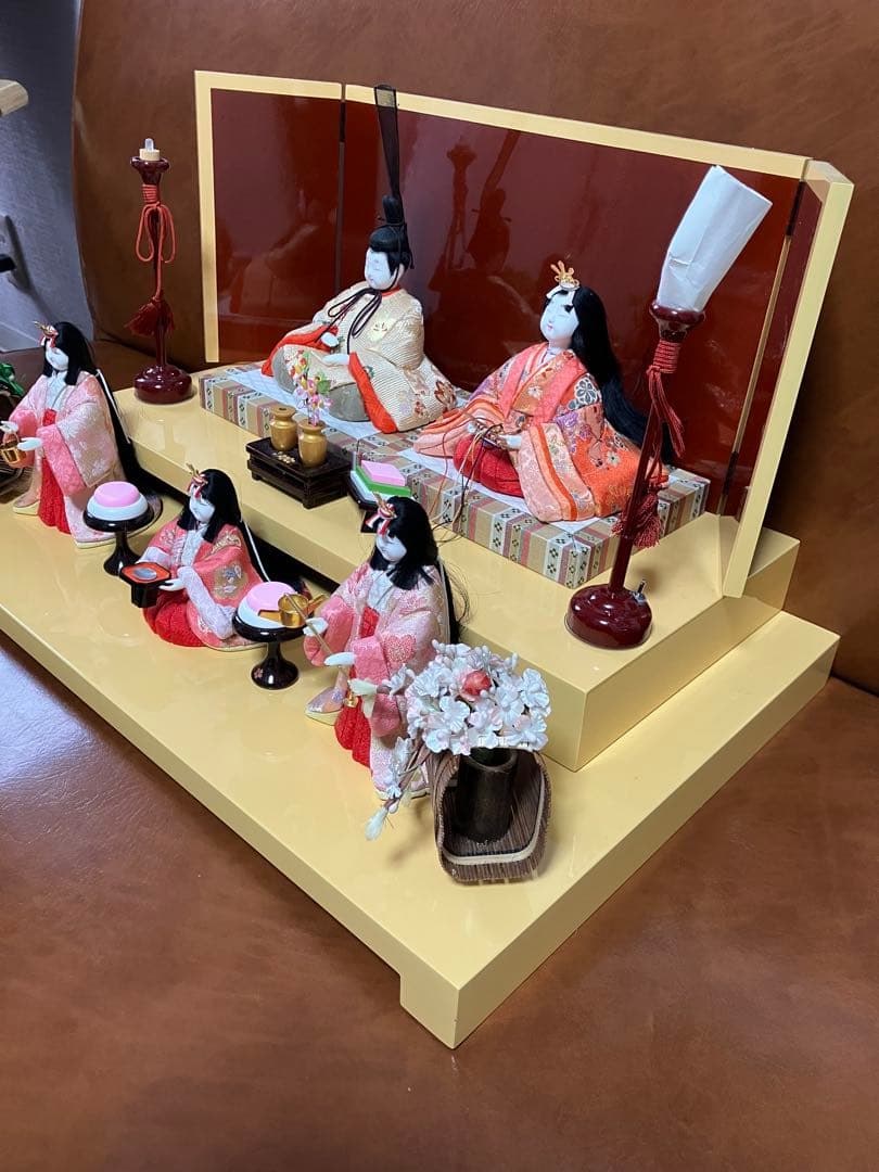 雛人形セット 東京　久月　真多呂作　二段　ひな祭り　石膏