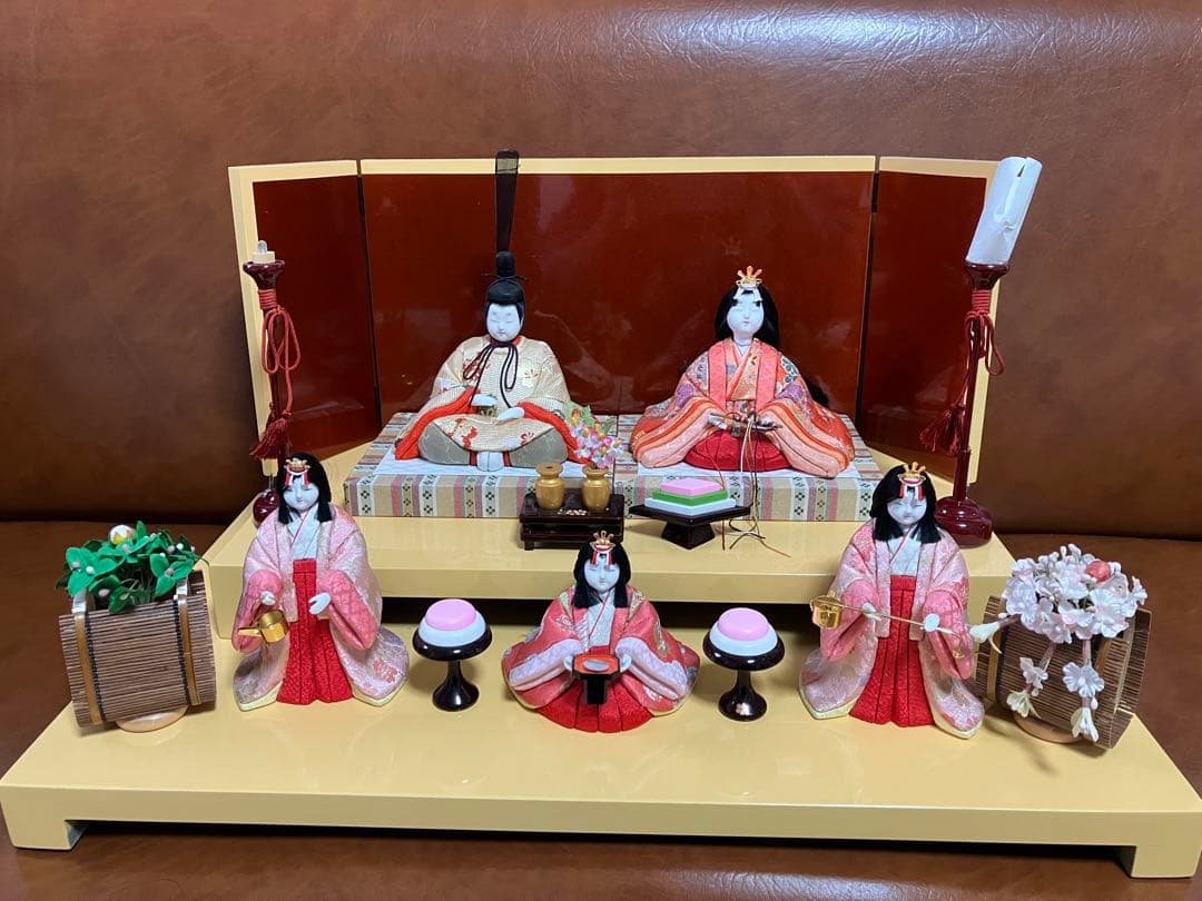 雛人形セット 東京　久月　真多呂作　二段　ひな祭り　石膏