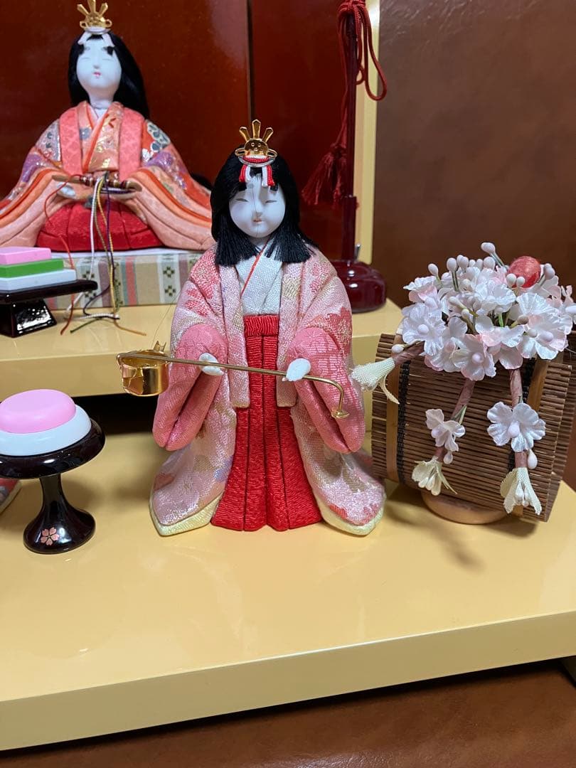 雛人形セット 東京　久月　真多呂作　二段　ひな祭り　石膏
