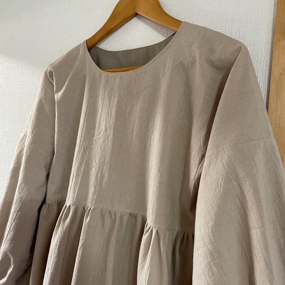 あんおでん♪様　ワッシャー　キャンディーお袖のワンピース