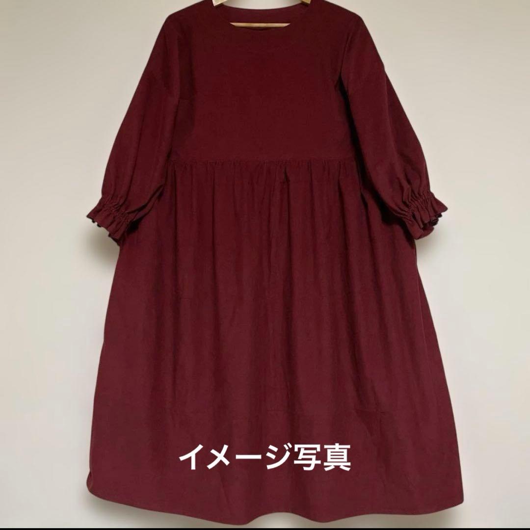 あんおでん♪様　ワッシャー　キャンディーお袖のワンピース