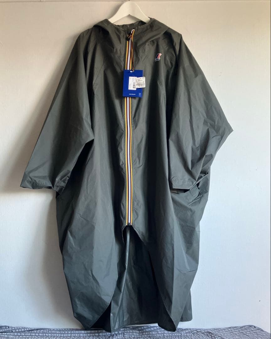 K-WAY ケーウェイ RENNES L グリーン レインコート 百々千晴