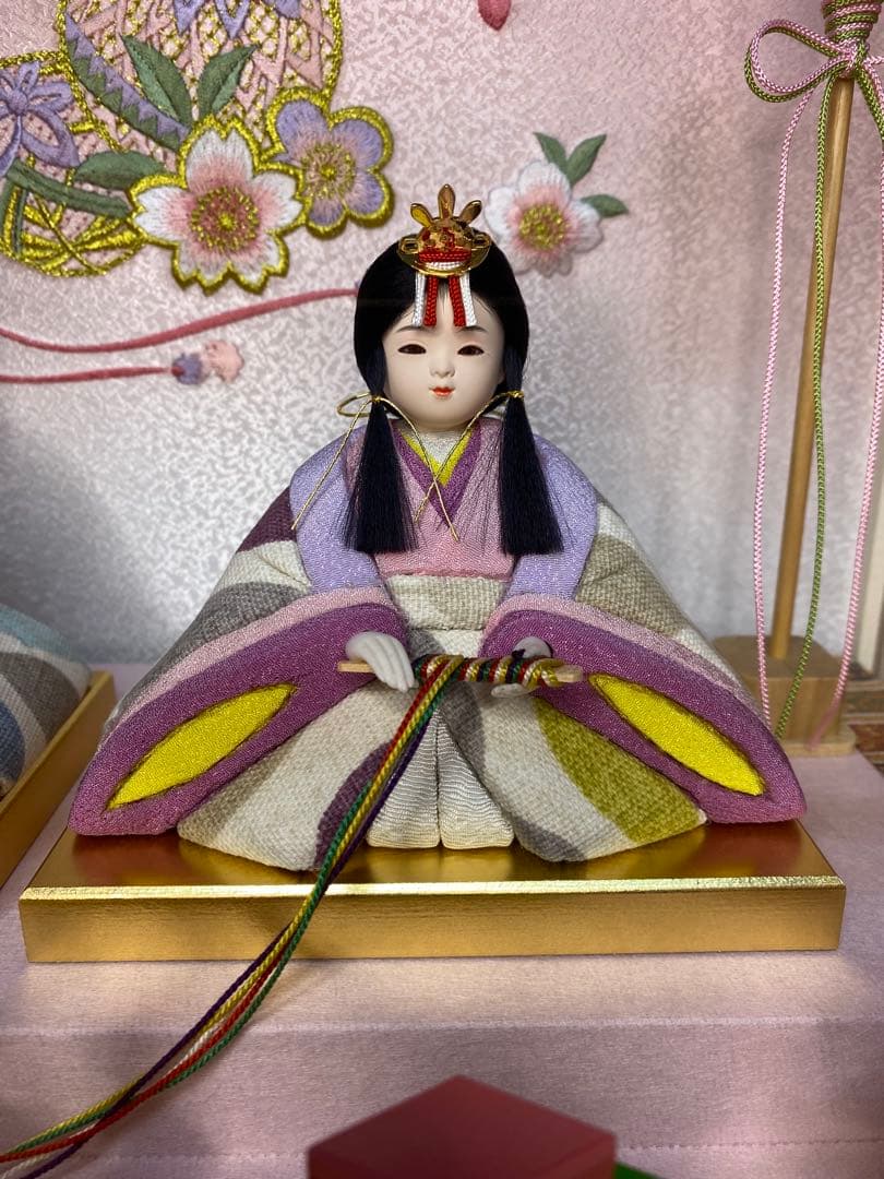 木目込み人形　アクリルケース入・ひなろこ　工房ゆうき