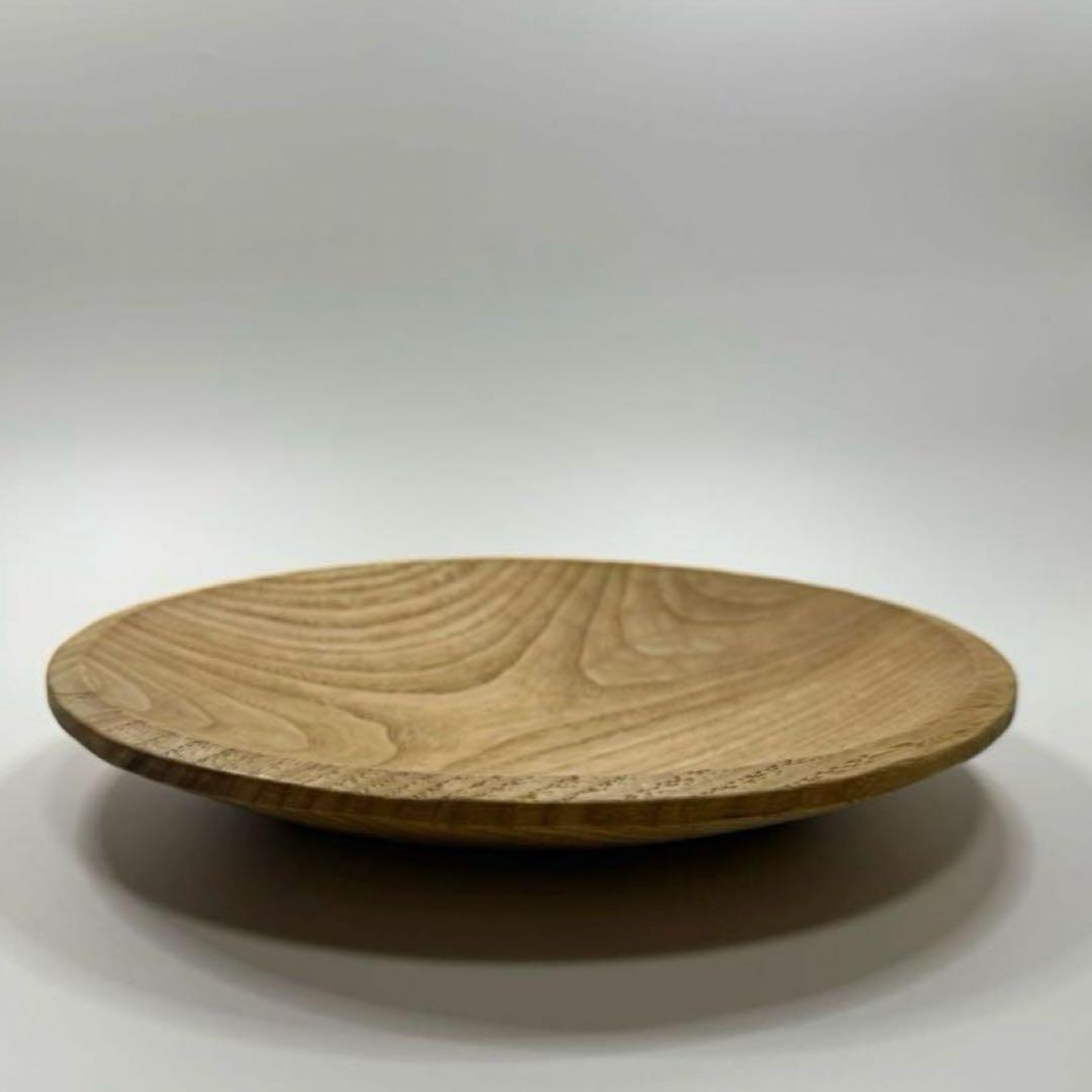 【ユタカ】木製プレート 舟形40cm& 木製ボウル 26cm