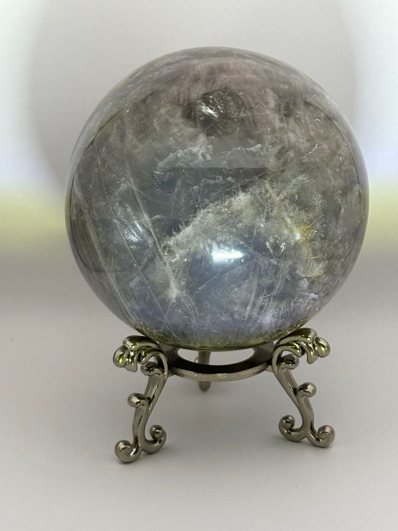 希少大玉！ブルーローズクォーツ＊9.3cm大玉スフィア＊パワーストーン天然石