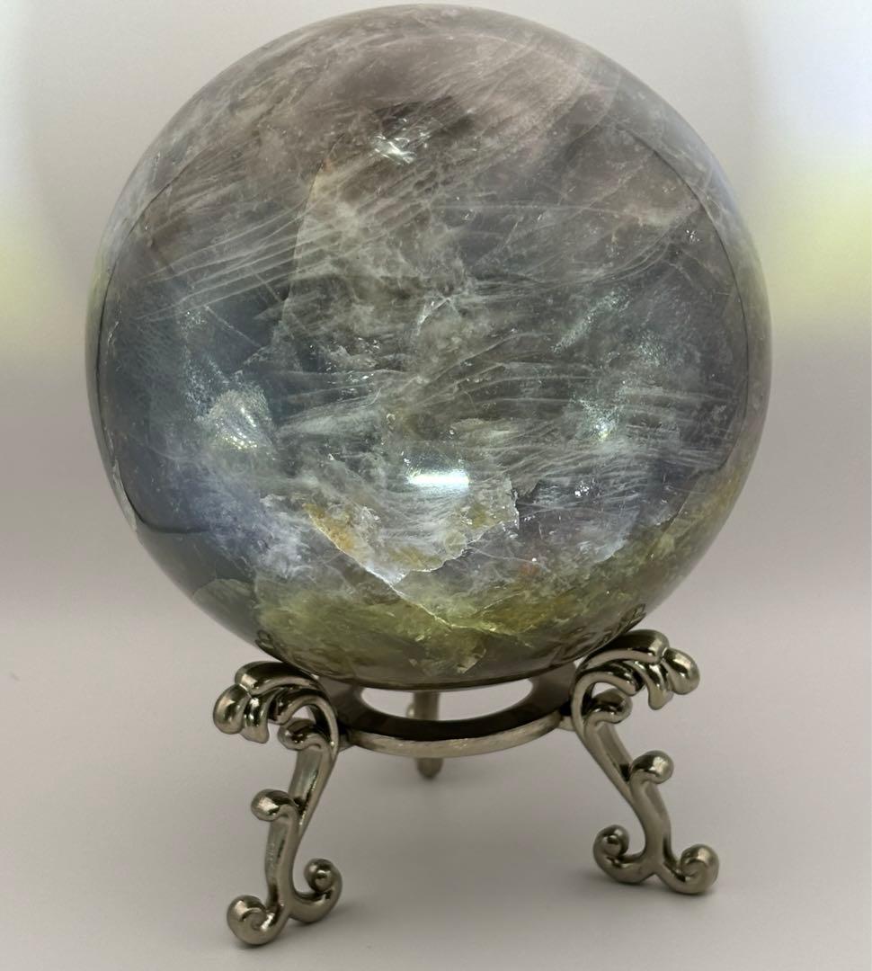 希少大玉！ブルーローズクォーツ＊9.3cm大玉スフィア＊パワーストーン天然石