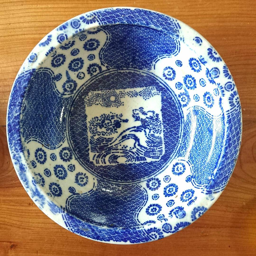 ぴょんぴょん 兎 骨董 印判 中鉢 うさぎ /古伊万里 古道具 暮らしの手帖 皿