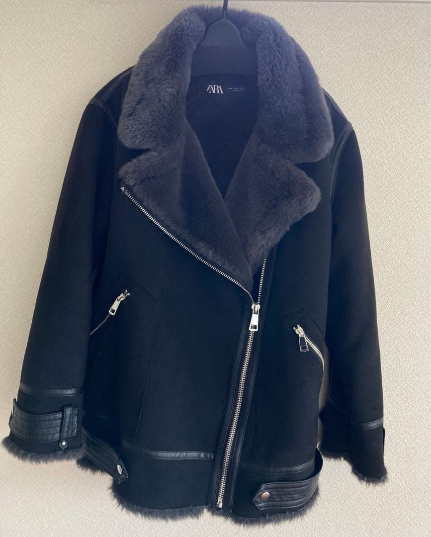 かおりん！ZARA フェイクファーダブルフェイスジャケット　moussy