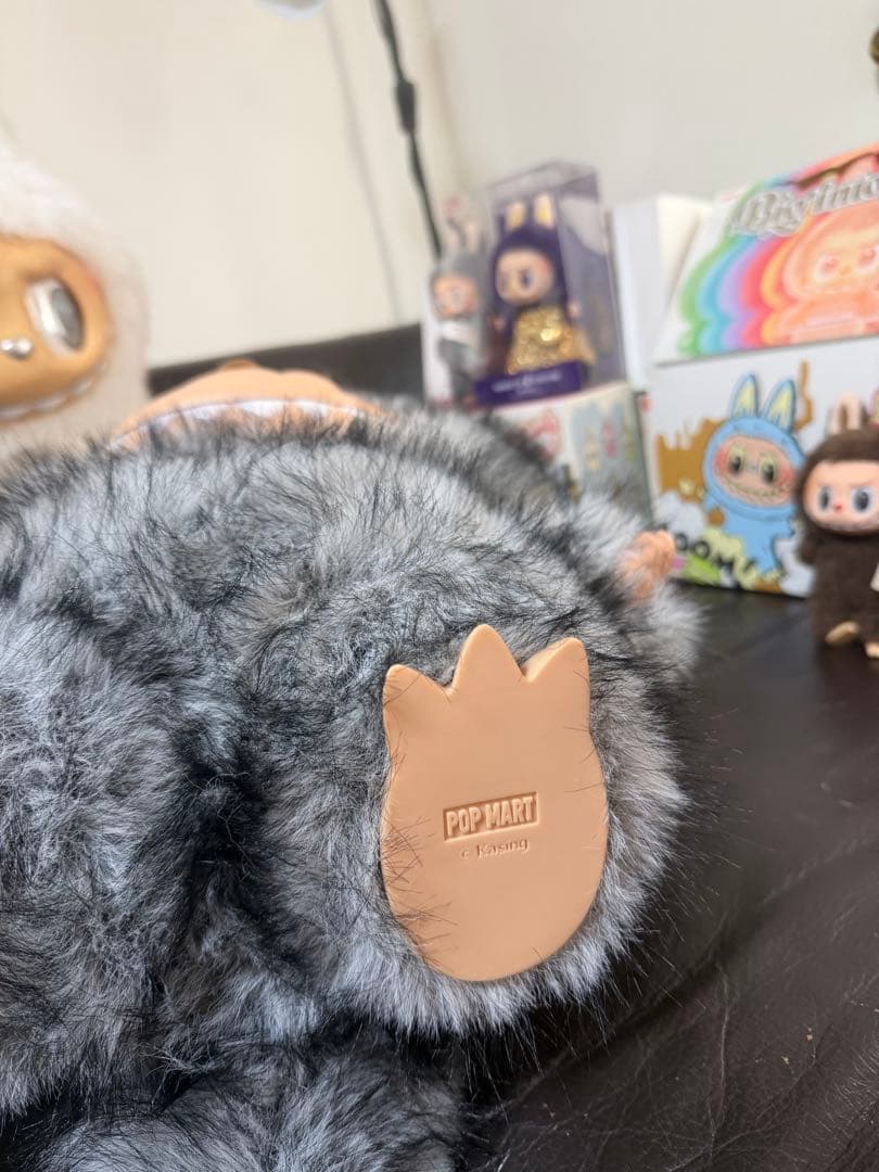 超特大60cmジモモ グレー 4種目チェンジ 高級ファー スペシャルオーダー