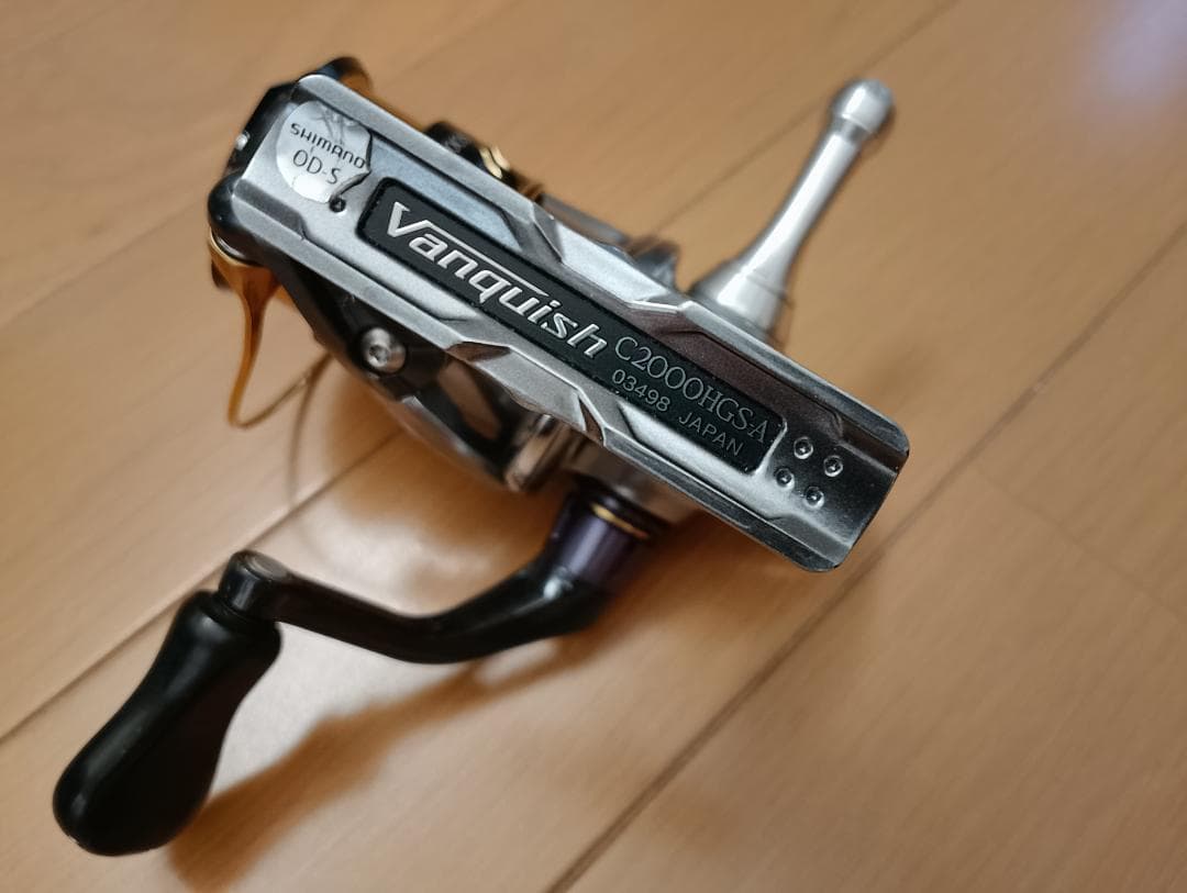 【値下げ】シマノ16ヴァンキッシュ C2000HGS 夢屋アルミリールスタンド付
