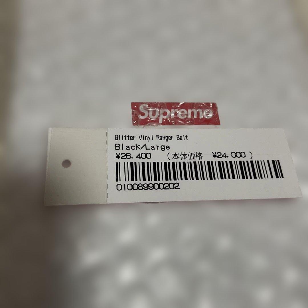 m*☆様 Supreme ブラックグリッターベルト 箱付き