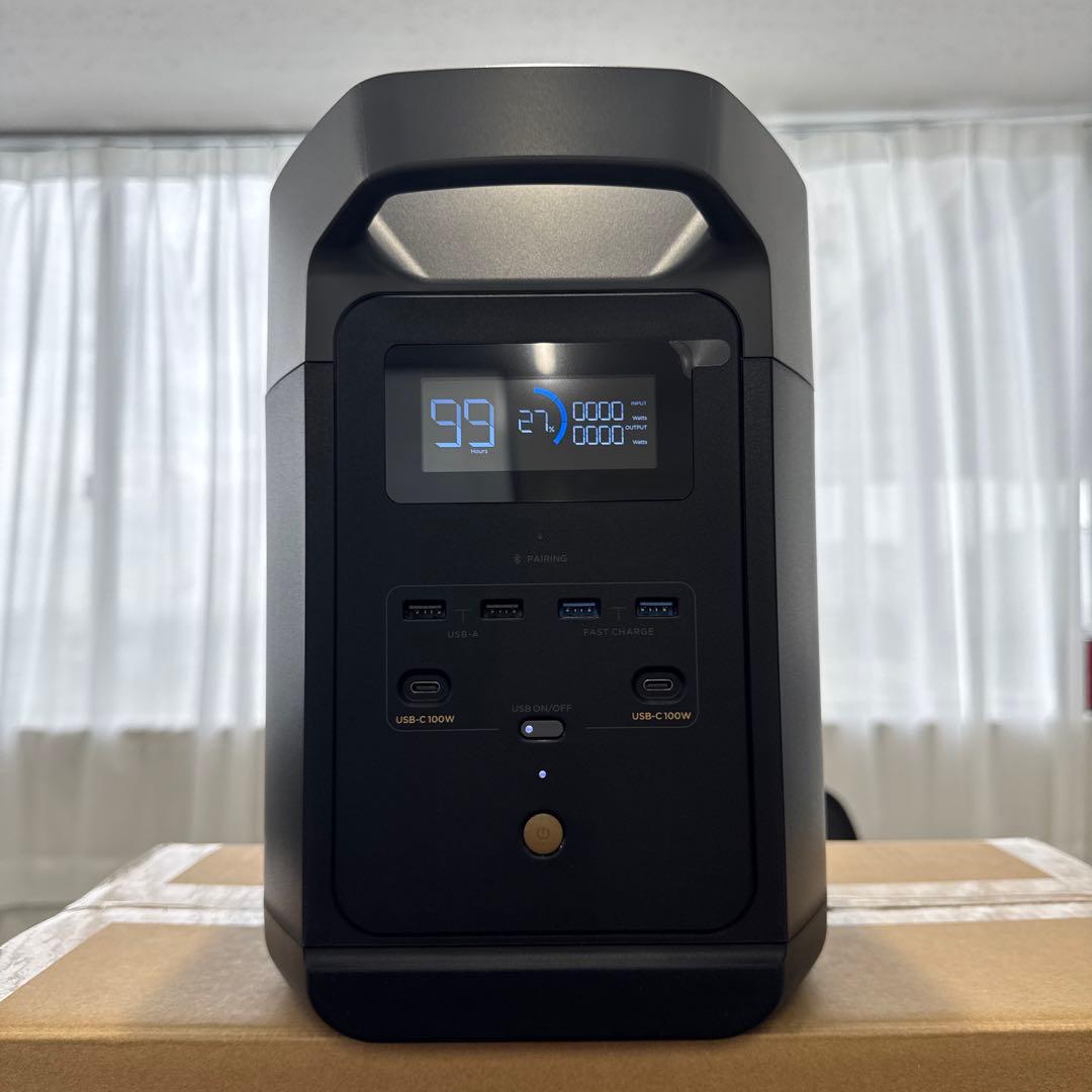 未使用ECOFLOW DELTA2 1024Wh リン酸鉄　保証付き