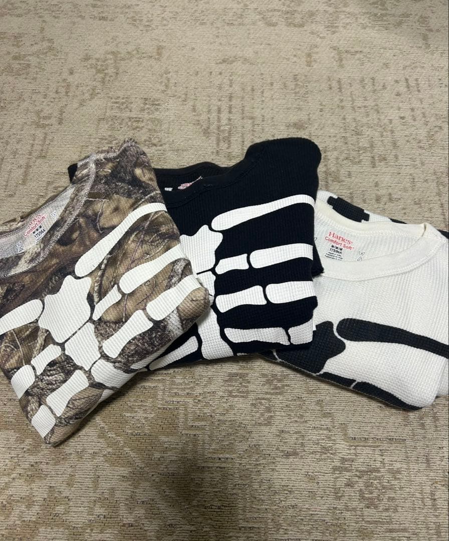 Supreme × Hanes Bones Thermal 3枚セット