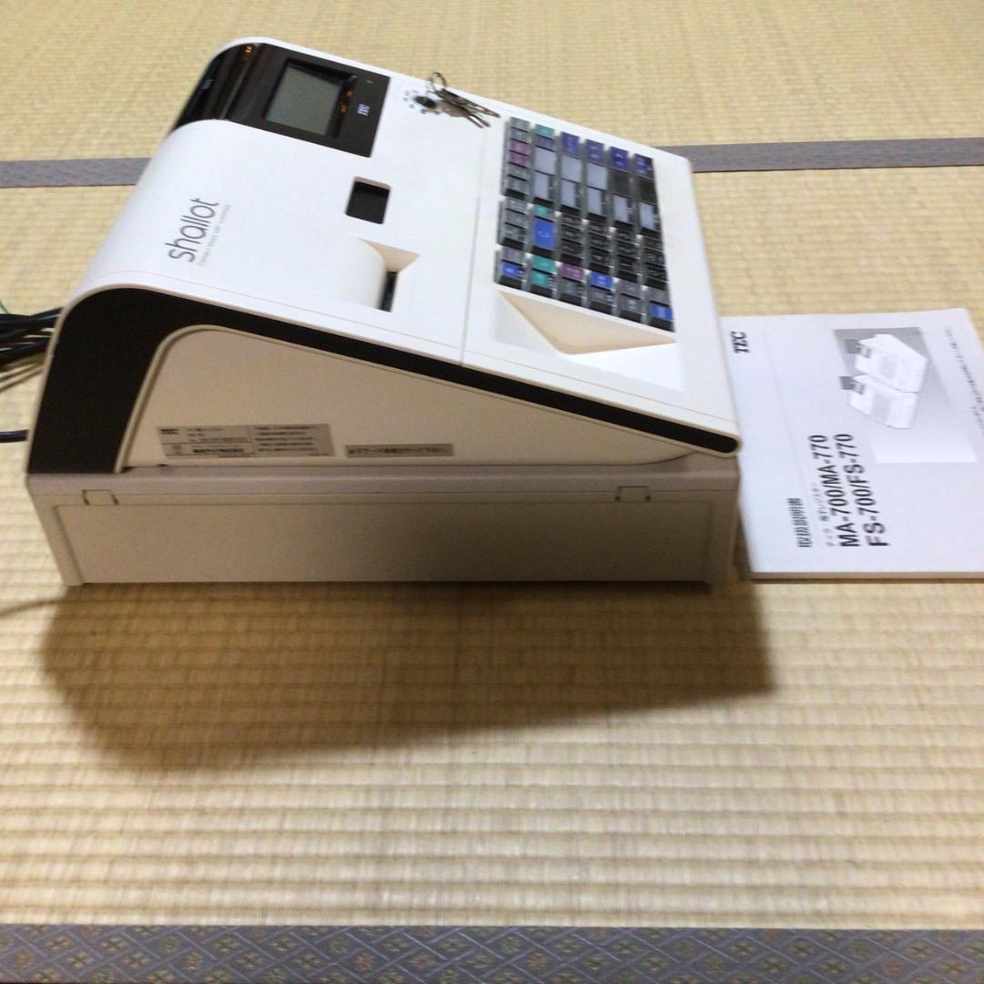 TEC MA-700 レジスター ホワイト 取扱説明書付き