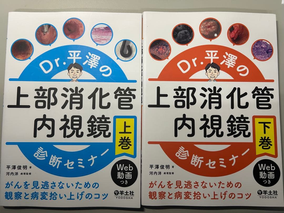 Dr.平澤の上部消化管内視鏡 診断セミナー 上巻・下巻セット