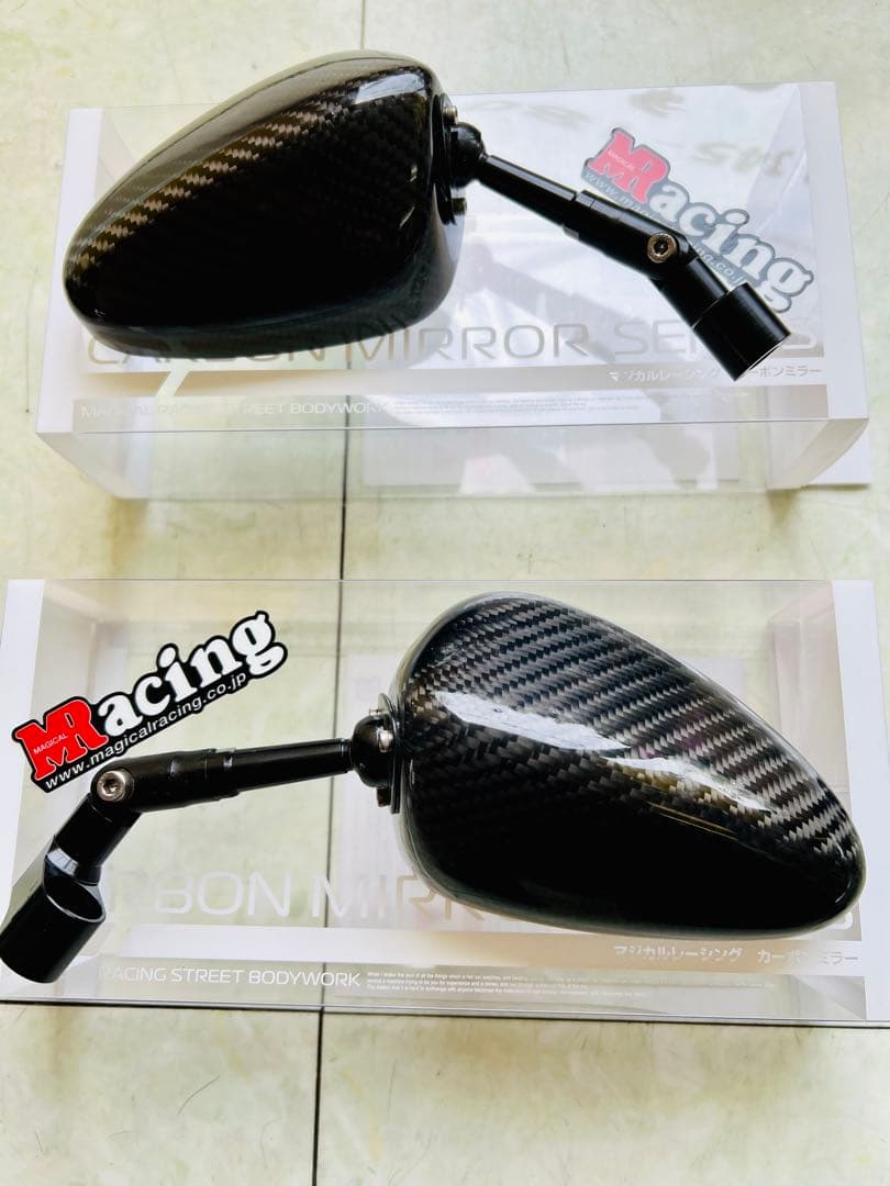 マジカルレーシングカーボンミラーNK1t-2\ロングE(正10m／ブラック綾織