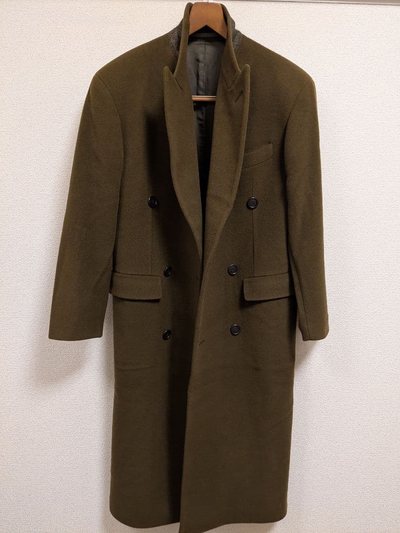 HUGO BOSS ダブルブレストチェスターコート カーキXXL