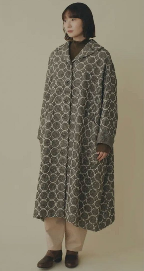 mina perhonen ミナペルホネン ロングコート38※コートカバー2つ付