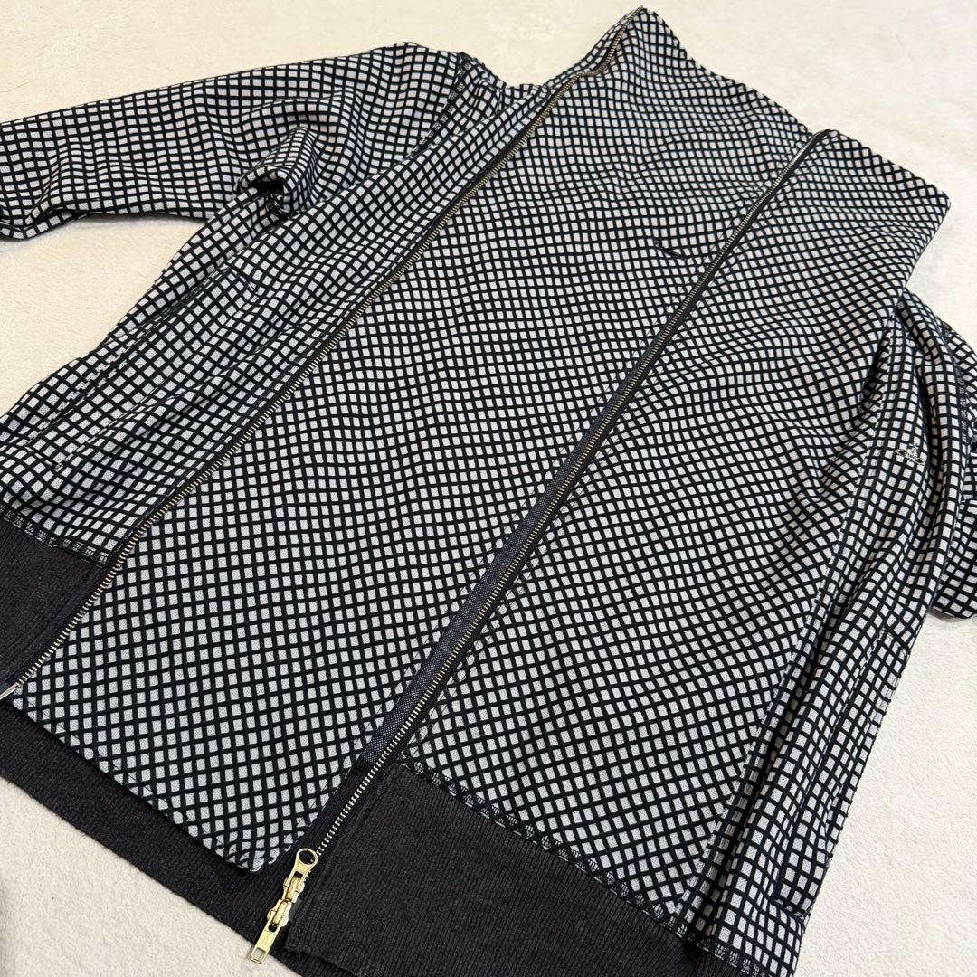 ヴィヴィアンウエストウッドマン　ブルゾン　オーブ刺繍　変形　アシメ　チェック　M