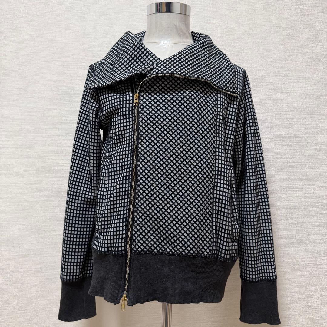 ヴィヴィアンウエストウッドマン　ブルゾン　オーブ刺繍　変形　アシメ　チェック　M