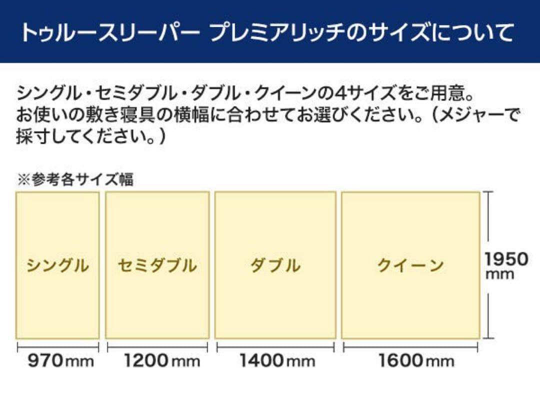 トゥルースリーパー低反発マットレスプレミアリッチシングル