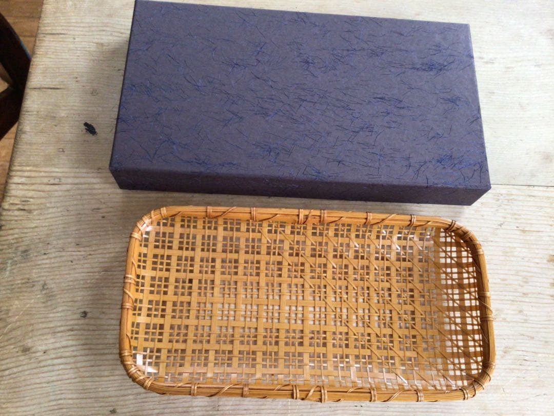 ⭕️⭕️【新品未使用】榎本千冬　竹工芸 おしぼり入れ 三谷龍二⭕️⭕️