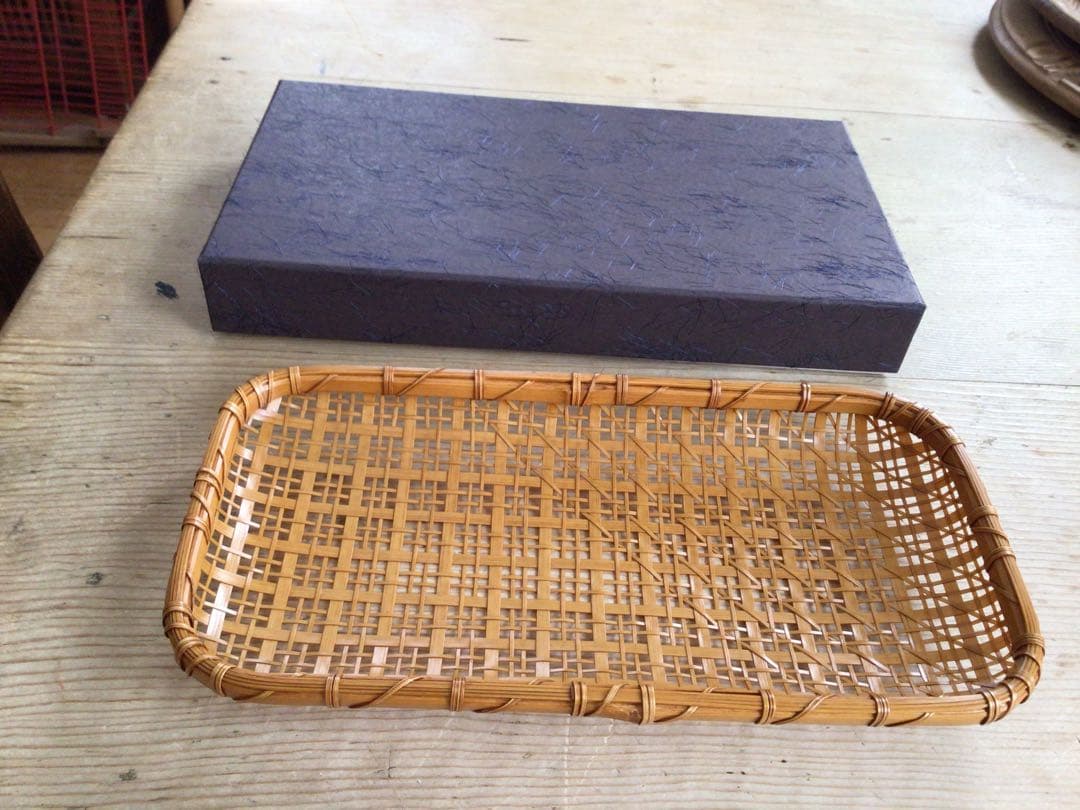 ⭕️⭕️【新品未使用】榎本千冬　竹工芸 おしぼり入れ 三谷龍二⭕️⭕️