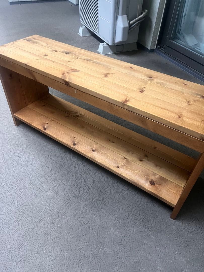 ハンドメイド家具　オープンシェルフ　木製シンプル棚