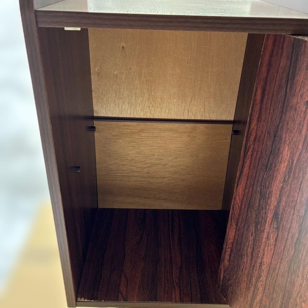 【レトロ】ヒカリ工芸 電話台 テレフォンスタンド 大理石調天板 ヴィンテージ