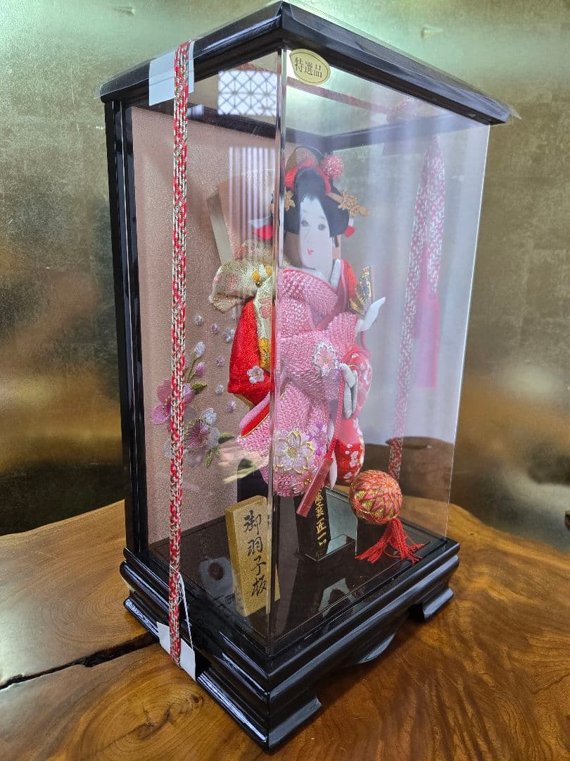 【一点限り】正月飾り　羽子板　ケース飾り　※閉店セール　H37